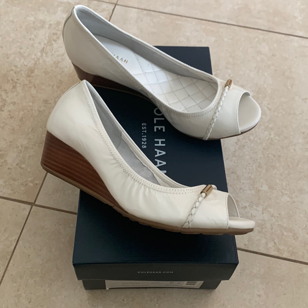 Cole Haan Tali Grand patent leather wedges